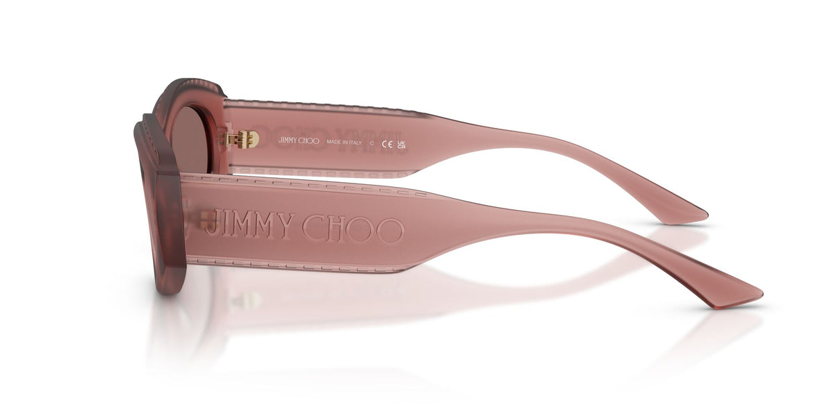 Jimmy Choo 0JC6002U 50946G 54 Matte Transparent Pink/ Brown Mirror Internal Silver