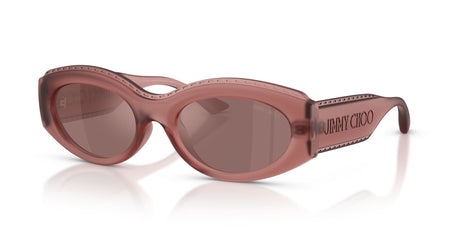 Jimmy Choo 0JC6002U 50946G 54 Matte Transparent Pink/ Brown Mirror Internal Silver