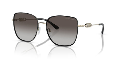 Michael Kors Empire Square 2 0MK1129J 10148G 56 Light Gold / Black/ Dark Grey Gradient 56 / Polycarbonate / Metal / Metal
