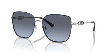 Michael Kors Empire Square 2 0MK1129J 10158F 56 Silver/Blue Tortoise/ Navy Gradient 56 / Polyamide / Metal / Metal