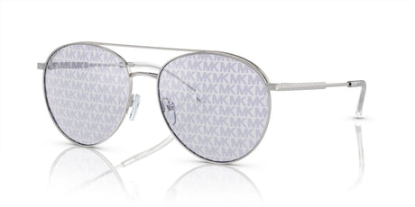 Michael Kors Arches 0MK1138 1153R0 58 Silver/ Silver MK Block Repeat 58 / Polycarbonate / Metal / Metal