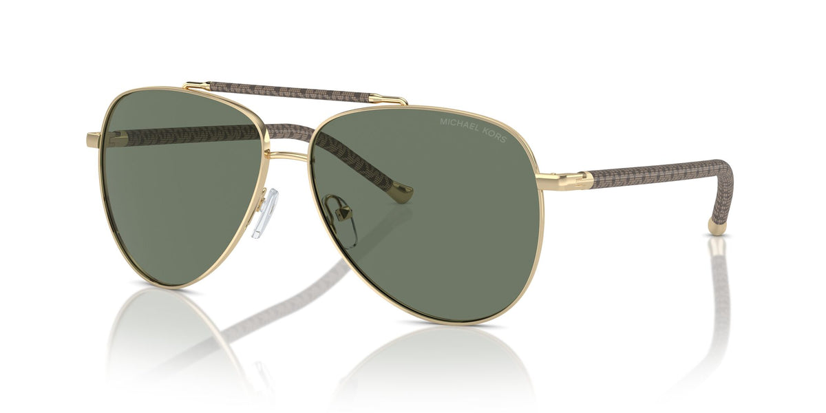 Michael Kors Portugal 0MK1146 10143H 59 Shiny Light Gold/ Green Solid
