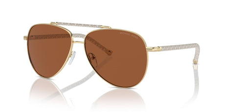 Michael Kors Portugal 0MK1146 101473 59 Shiny Light Gold/ Brown Solid