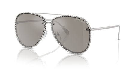 Michael Kors Portofino 0MK1147 18936G 59 Shiny Silver/ Silver Mirror