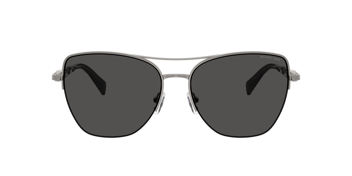 Michael Kors Dorado Beach MK1163 100287 57 Gunmetal Shiny / Dark Grey Solid