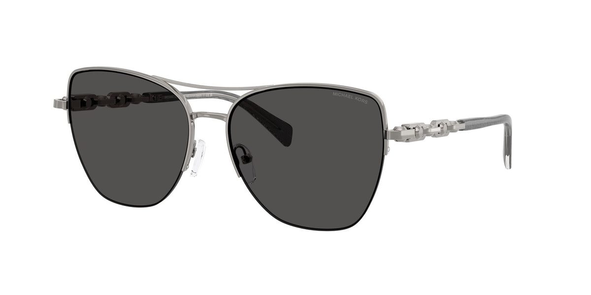 Michael Kors Dorado Beach MK1163 100287 57 Gunmetal Shiny / Dark Grey Solid