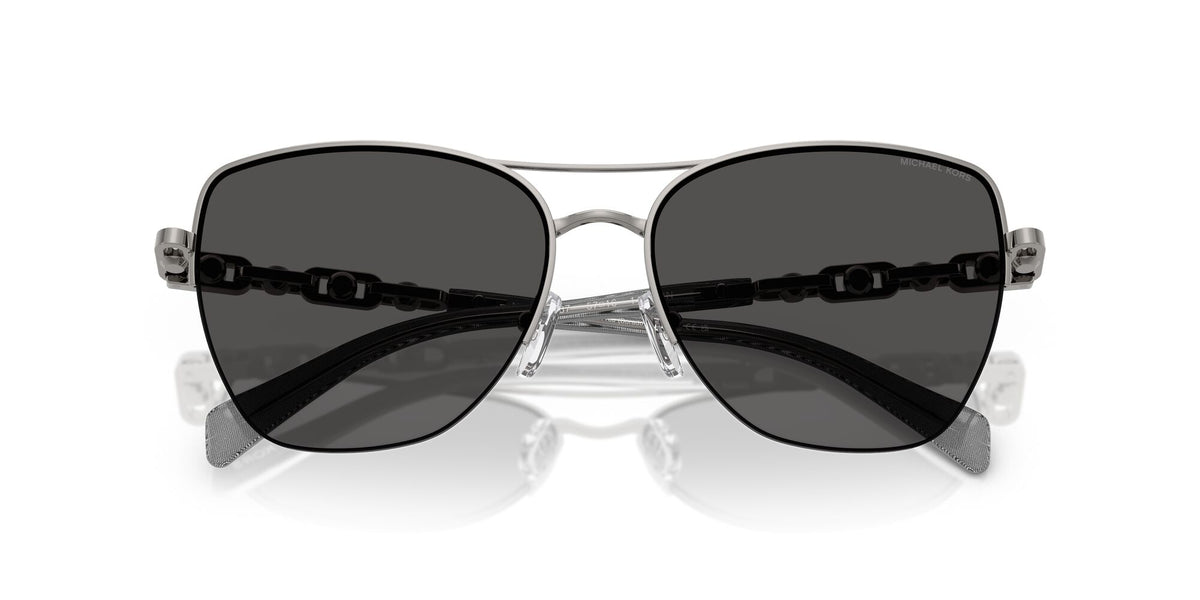 Michael Kors Dorado Beach MK1163 100287 57 Gunmetal Shiny / Dark Grey Solid