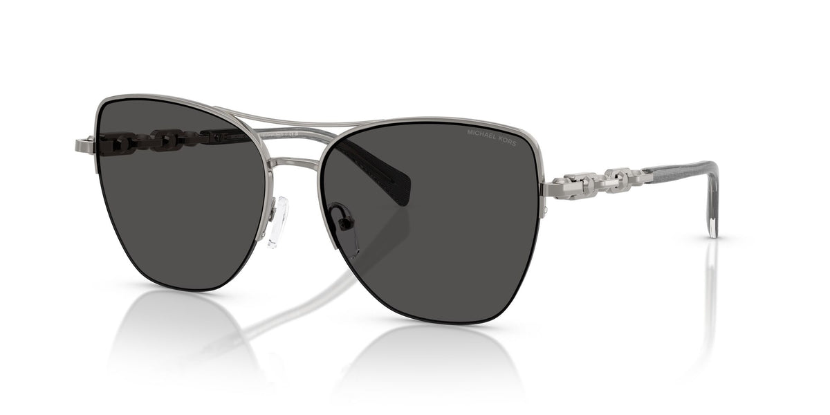 Michael Kors Dorado Beach MK1163 100287 57 Gunmetal Shiny / Dark Grey Solid