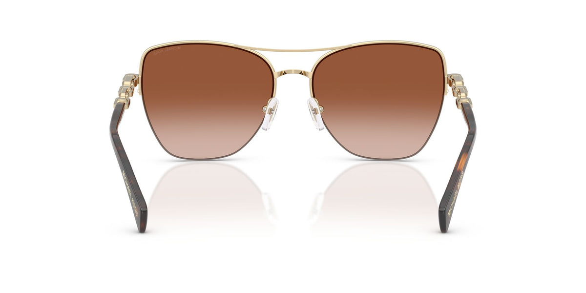 Michael Kors Dorado Beach MK1163 101413 57 Light Gold Shiny / Dark Brown Gradient