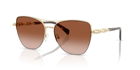 Michael Kors Dorado Beach MK1163 101413 57 Light Gold Shiny / Dark Brown Gradient