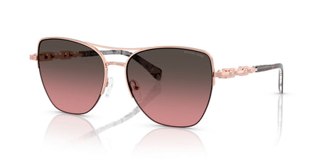 Michael Kors Dorado Beach MK1163 110811 57 Rose Gold Shiny / Brown Rose Gradient