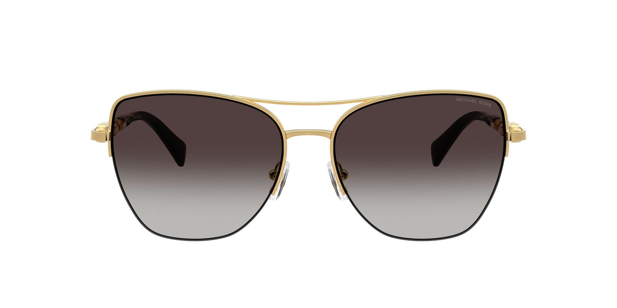 Michael Kors Dorado Beach MK1163 18968G 57 Yellow Gold Shiny / Dark Grey Gradient