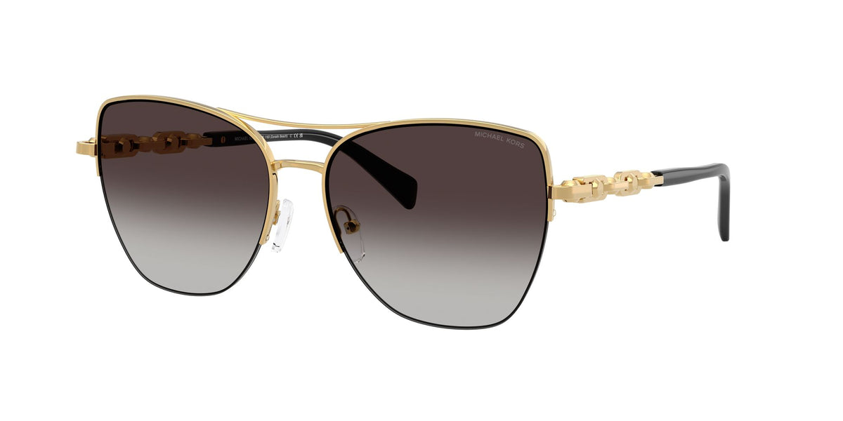 Michael Kors Dorado Beach MK1163 18968G 57 Yellow Gold Shiny / Dark Grey Gradient
