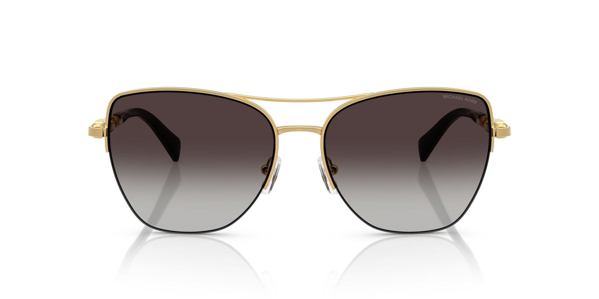 Michael Kors Dorado Beach MK1163 18968G 57 Yellow Gold Shiny / Dark Grey Gradient