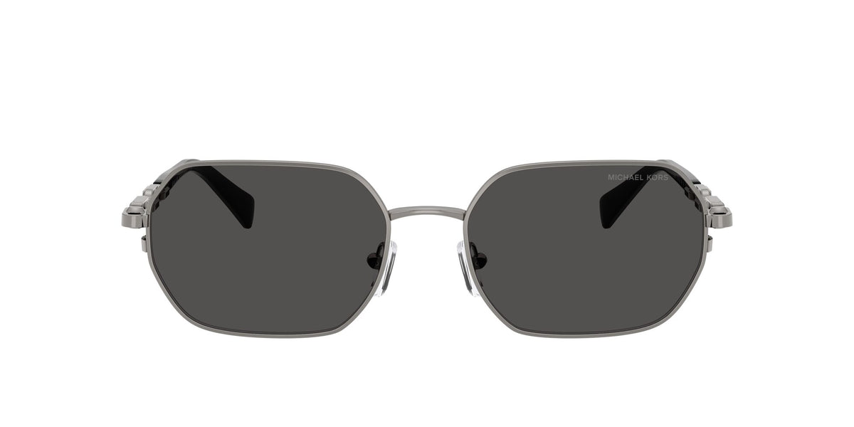 Michael Kors Saint Martin MK1165 100287 57 Gunmetal Shiny / Dark Grey Solid