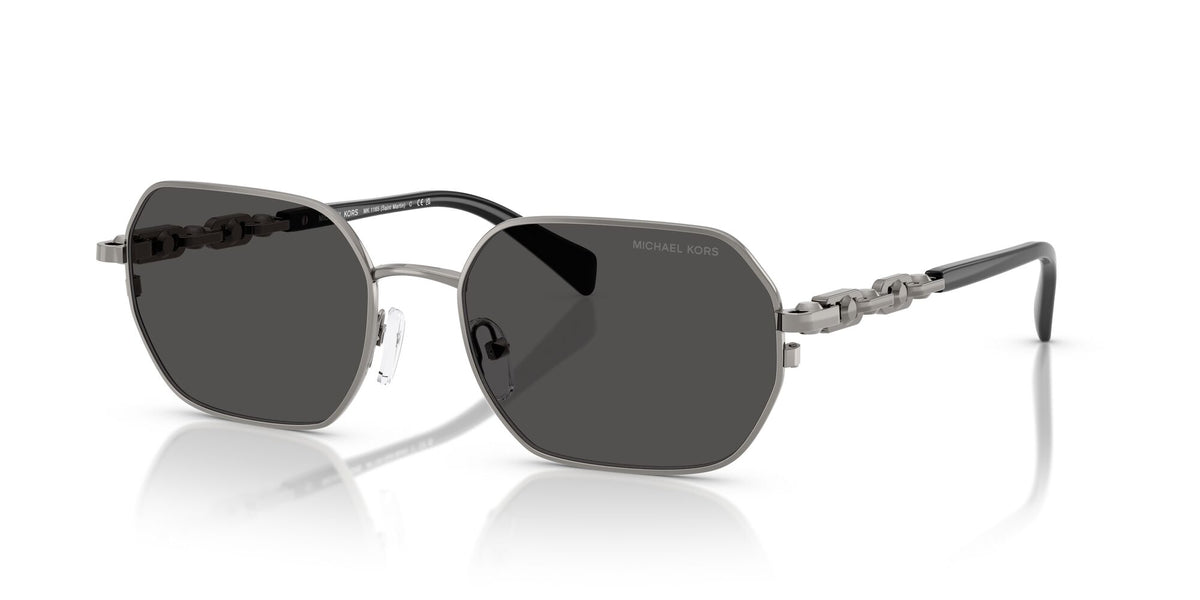 Michael Kors Saint Martin MK1165 100287 57 Gunmetal Shiny / Dark Grey Solid
