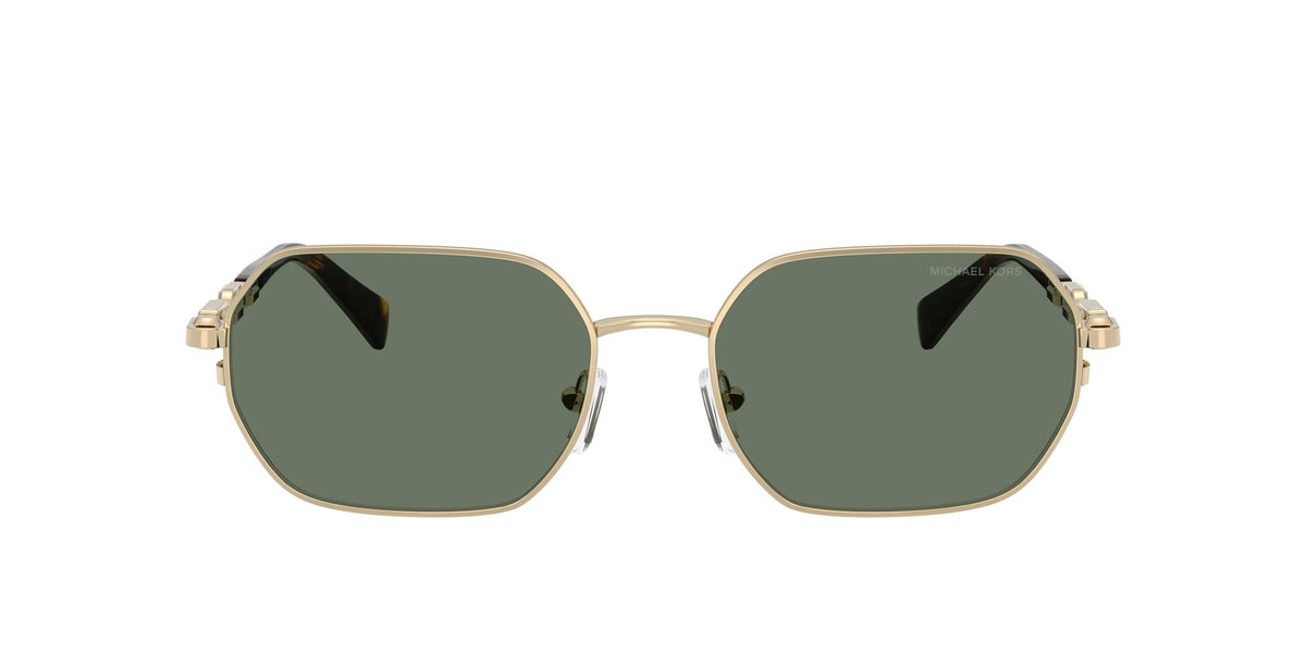 Michael Kors Saint Martin MK1165 10143H 57 Light Gold Shiny / Green Solid