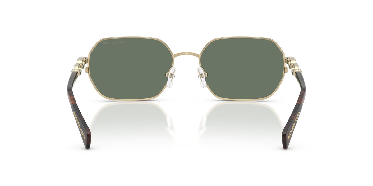 Michael Kors Saint Martin MK1165 10143H 57 Light Gold Shiny / Green Solid