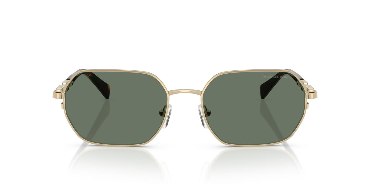Michael Kors Saint Martin MK1165 10143H 57 Light Gold Shiny / Green Solid