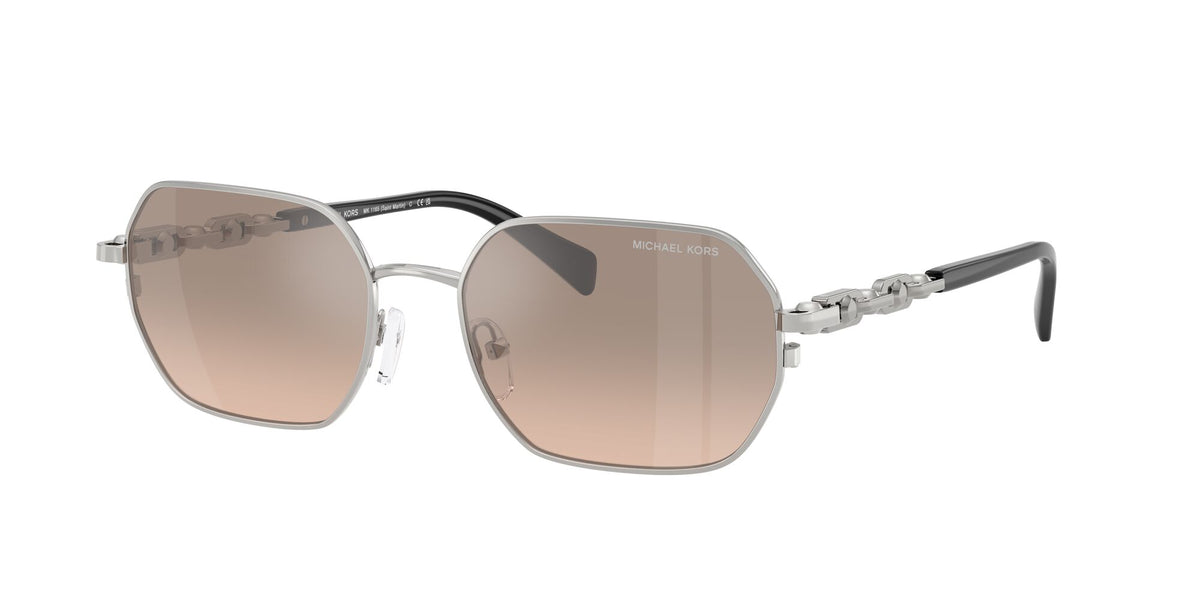 Michael Kors Saint Martin MK1165 18933D 57 Silver Shiny / Khaki Silver Gradient