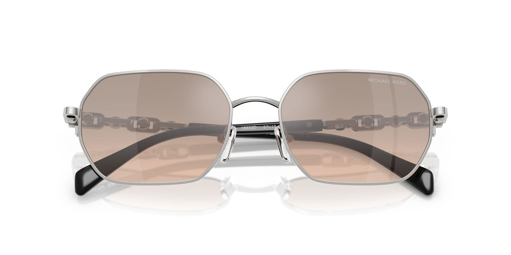 Michael Kors Saint Martin MK1165 18933D 57 Silver Shiny / Khaki Silver Gradient