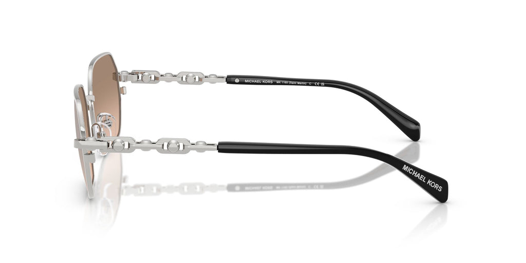 Michael Kors Saint Martin MK1165 18933D 57 Silver Shiny / Khaki Silver Gradient
