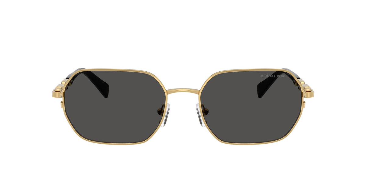 Michael Kors Saint Martin MK1165 189687 57 Yellow Gold Shiny / Dark Grey Solid