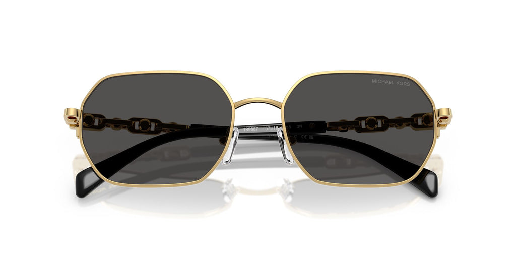 Michael Kors Saint Martin MK1165 189687 57 Yellow Gold Shiny / Dark Grey Solid