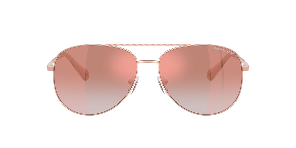 Michael Kors Perledo 0MK1172 11086F 58 Rose Gold/ Pink Gradient Mirror Pink