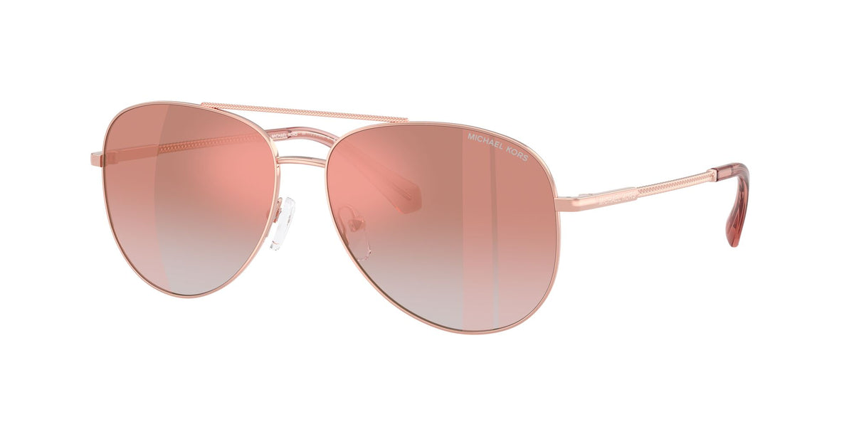 Michael Kors Perledo 0MK1172 11086F 58 Rose Gold/ Pink Gradient Mirror Pink