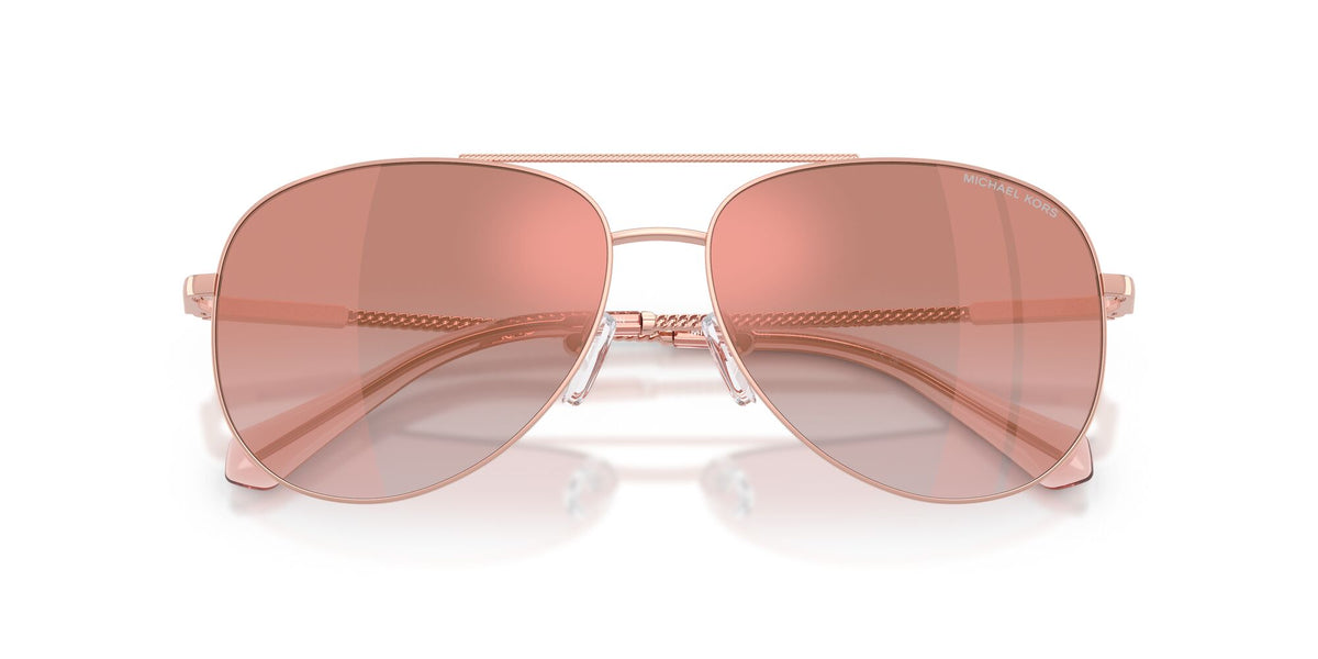 Michael Kors Perledo 0MK1172 11086F 58 Rose Gold/ Pink Gradient Mirror Pink