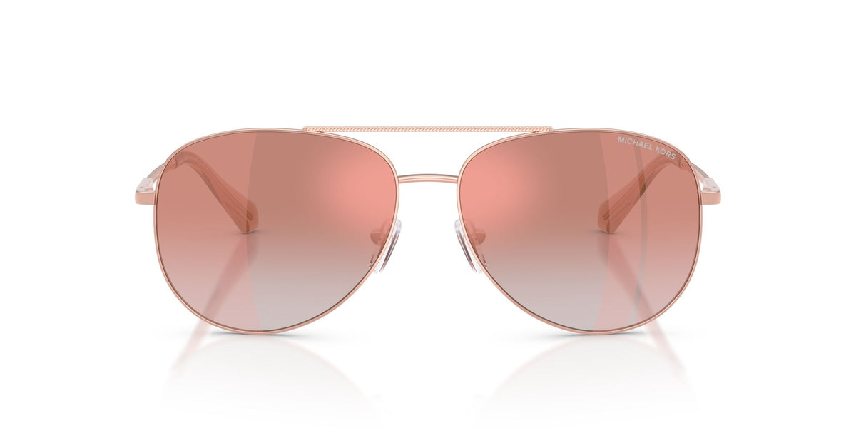 Michael Kors Perledo 0MK1172 11086F 58 Rose Gold/ Pink Gradient Mirror Pink