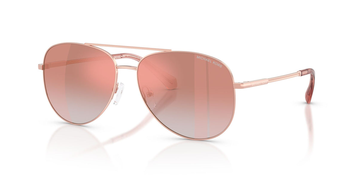 Michael Kors Perledo 0MK1172 11086F 58 Rose Gold/ Pink Gradient Mirror Pink