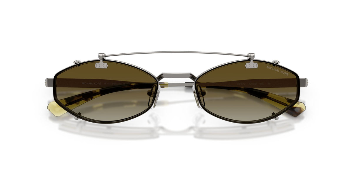 Michael Kors Palo Alto 0MK1175 19067Z 56 Shiny Gunmetal/ Olive Gradient