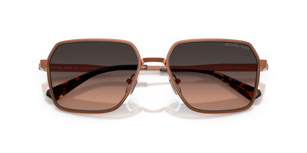 Michael Kors Dana Point 0MK1176 19000L 57 Shiny Copper/ Brown Gradient