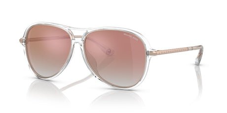 Michael Kors Breckenridge 0MK2176U 30156F 58 Clear Transparent/ Rose Gold Gradient Mirror