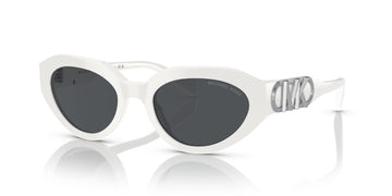 Michael Kors Empire Oval 0MK2192 310087 53 Optic White/ Grey Solid 53 / Polycarbonate / Acetate / Acetate