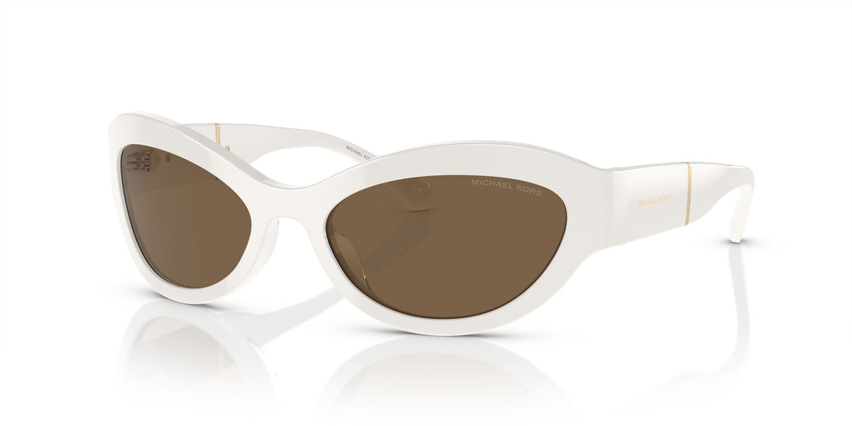 Michael Kors Burano 0MK2198 310073 59 Optic White/ Brown Solid 59 / Polyamide / Acetate / Acetate