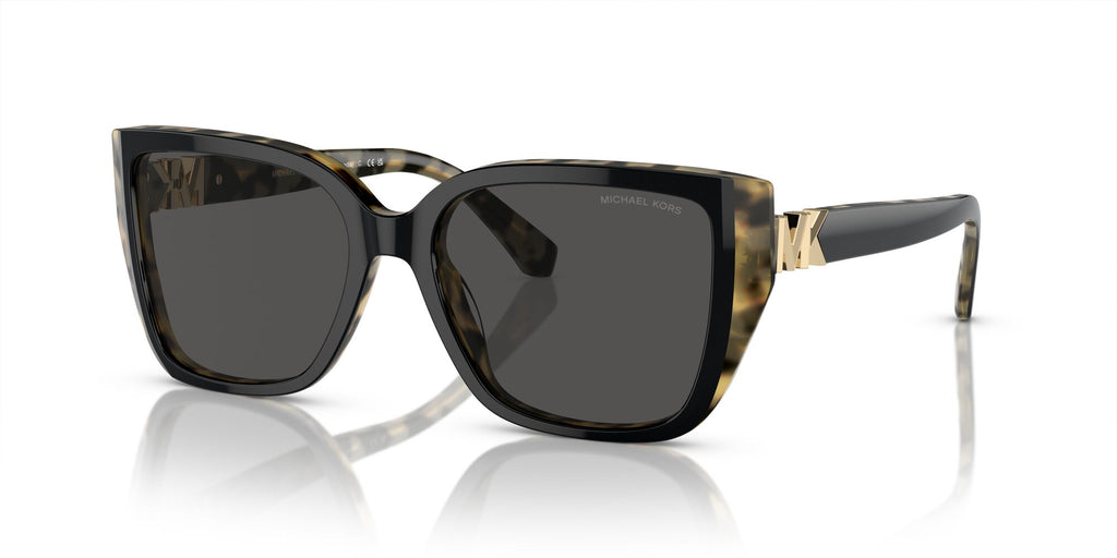 Michael Kors Acadia 0MK2199 395087 55 Bi-layer Black/Amber Tortoise/ Dark Grey Solid 55 / Polyamide / Acetate / Metal