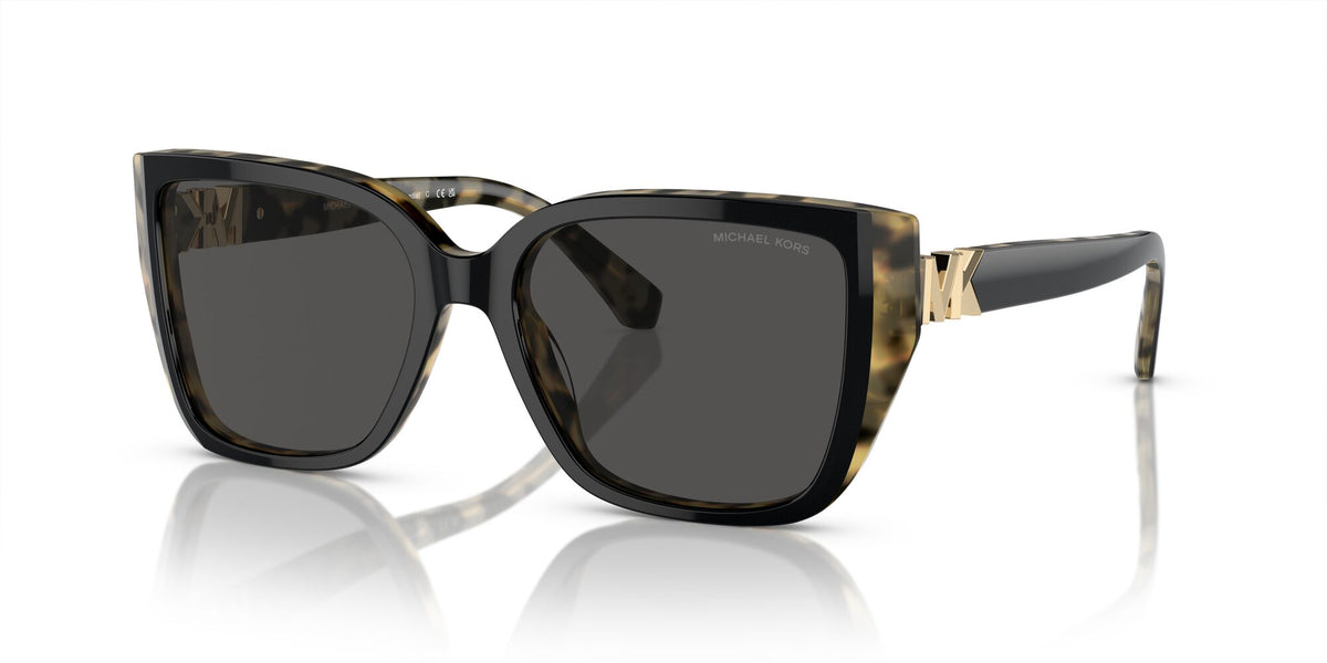 Michael Kors Acadia 0MK2199 395087 57 Bi-layer Black/Amber Tortoise/ Dark Grey Solid