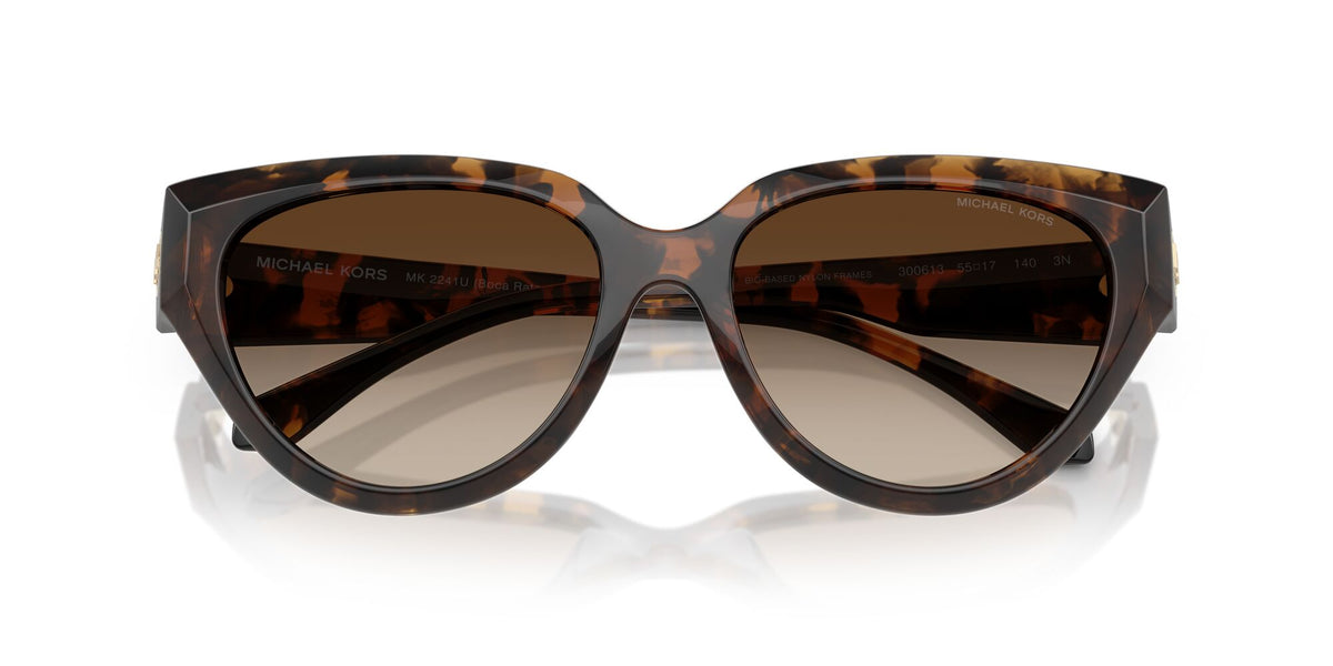 Michael Kors Boca Raton MK2241U 300613 55 Dark Tortoise / Smoke Gradient