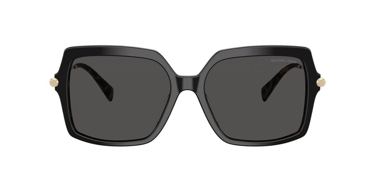 Michael Kors Quogue MK2247U 395087 55 Black/Amber Tortoise / Dark Grey Solid