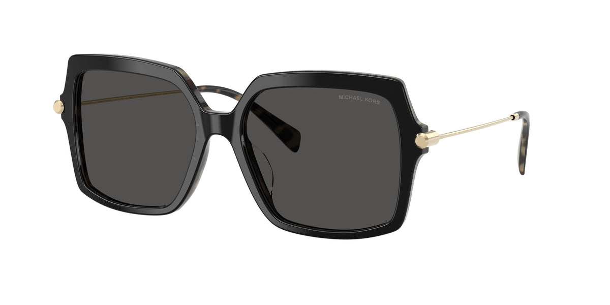 Michael Kors Quogue MK2247U 395087 55 Black/Amber Tortoise / Dark Grey Solid