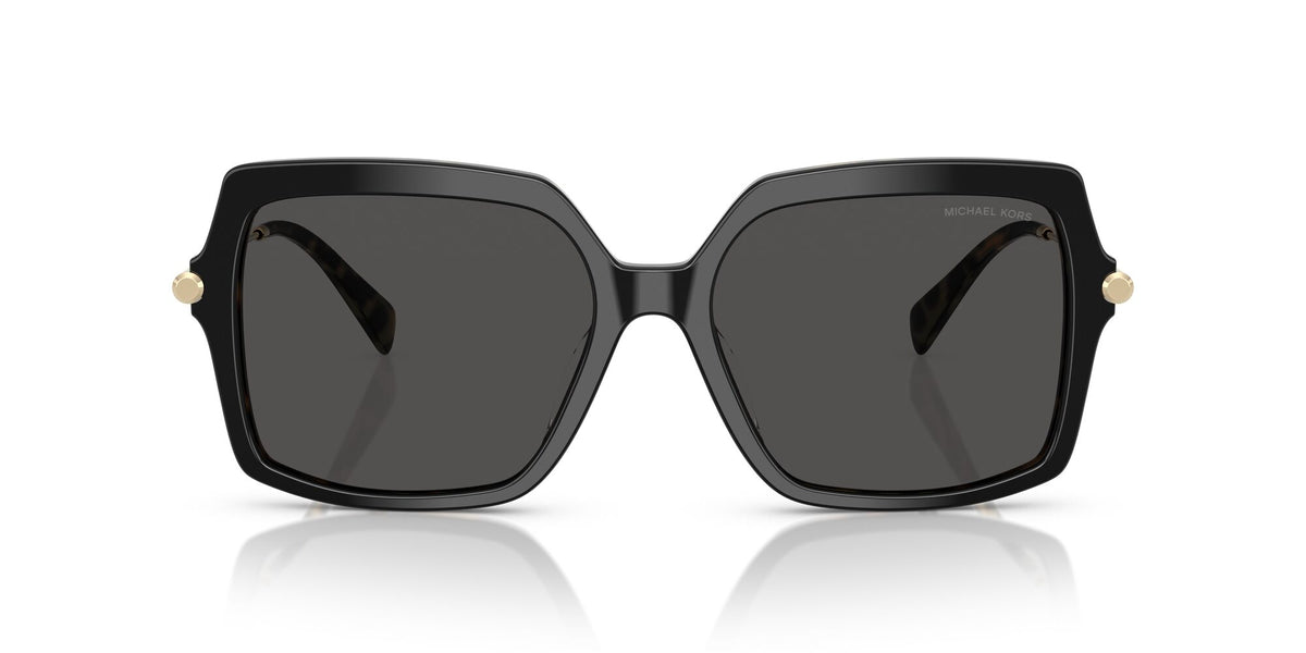 Michael Kors Quogue MK2247U 395087 55 Black/Amber Tortoise / Dark Grey Solid