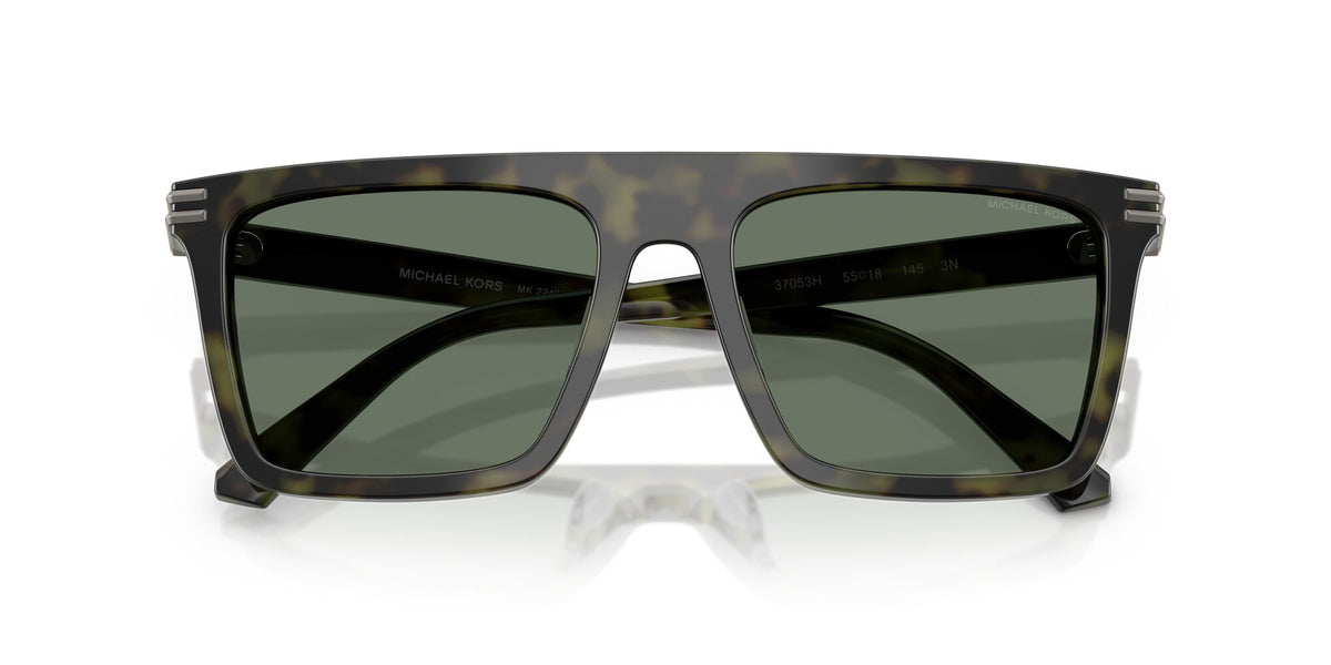 Michael Kors Edgewater MK2249U 37053H 55 Olive Tortoise / Green Solid