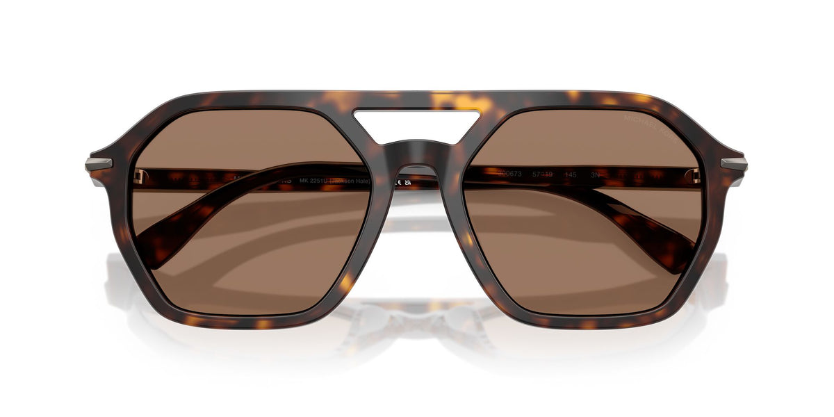 Michael Kors Jackson Hole MK2251U 300673 57 Dark Tortoise / Brown Solid