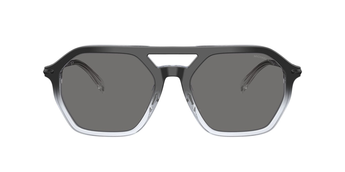 Michael Kors Jackson Hole MK2251U 401381 57 Black Clear Gradient / Dark Grey Solid Polar