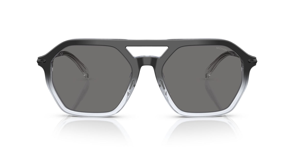 Michael Kors Jackson Hole MK2251U 401381 57 Black Clear Gradient / Dark Grey Solid Polar