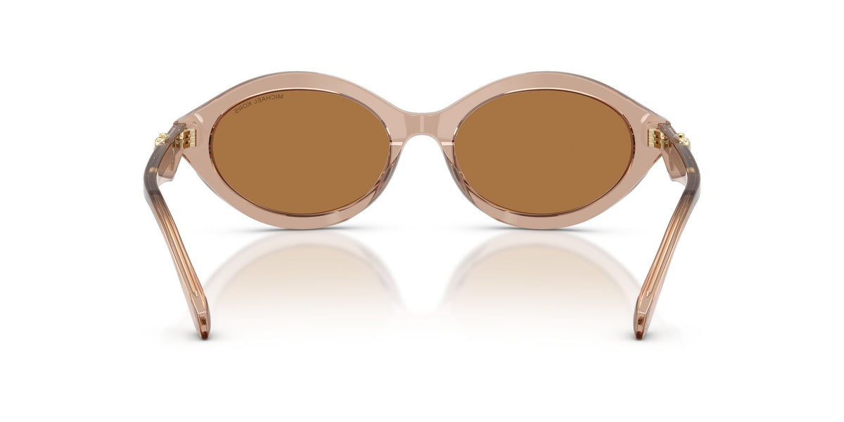 Michael Kors Carlazzo 0MK2257U 34016H 55 Transparent Tan/ Gold Mirror