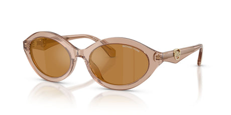 Michael Kors Carlazzo 0MK2257U 34016H 55 Transparent Tan/ Gold Mirror